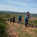 marche nordique dans le beaujolais des pierres dorées